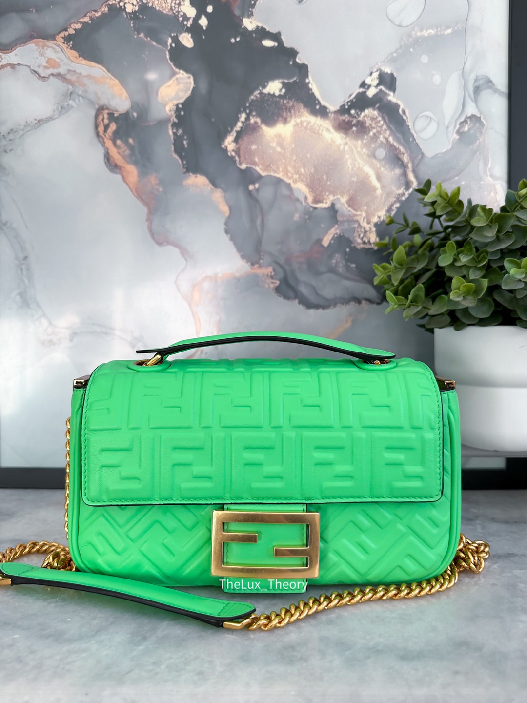 ARC x TLT FENDI MIDI BAGUETTE WASABI GREEN