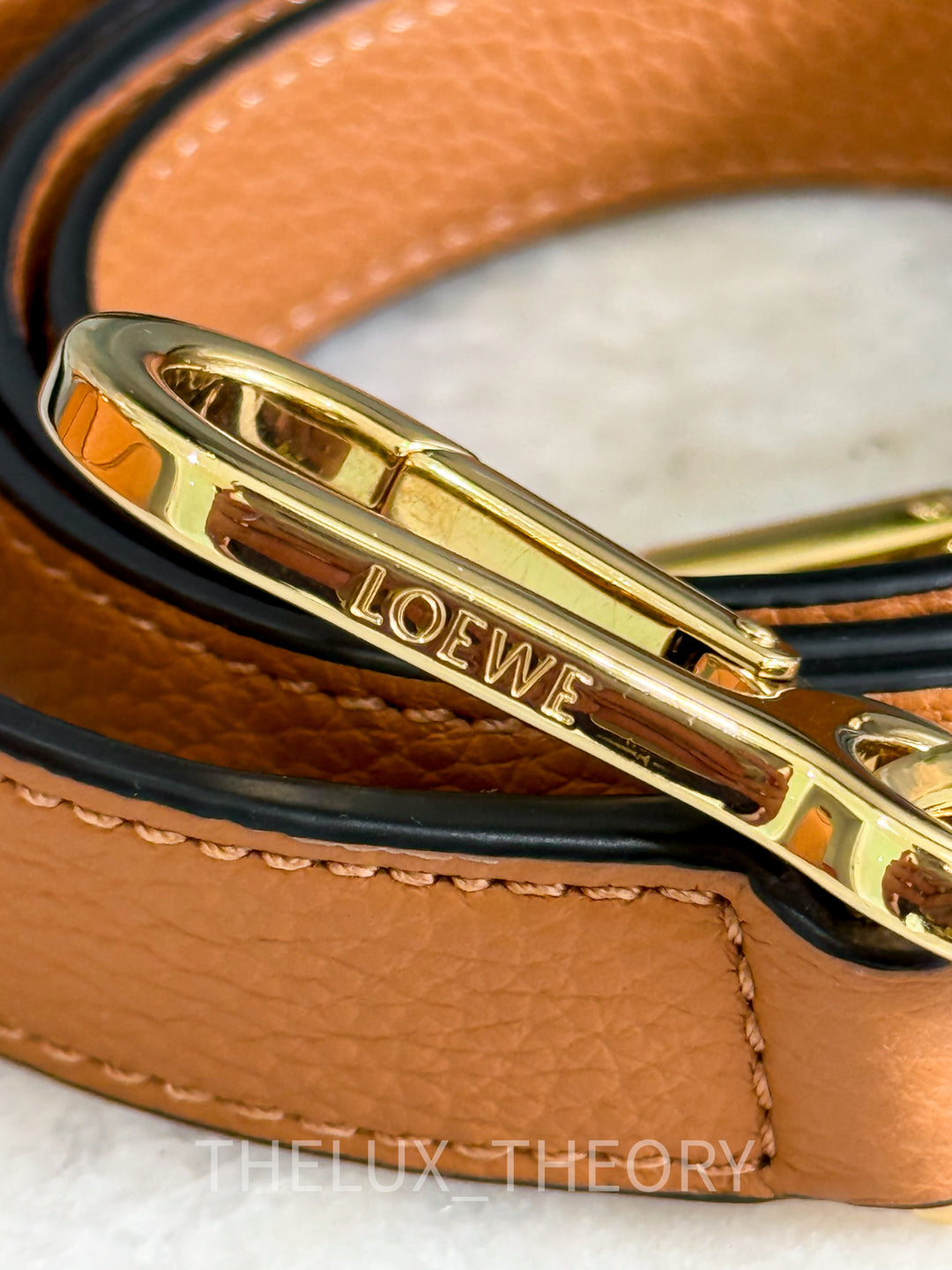 LOEWE PUZZLE SMALL CARAMEL GRAINED LEATHER GOLD HARDWARE 2022