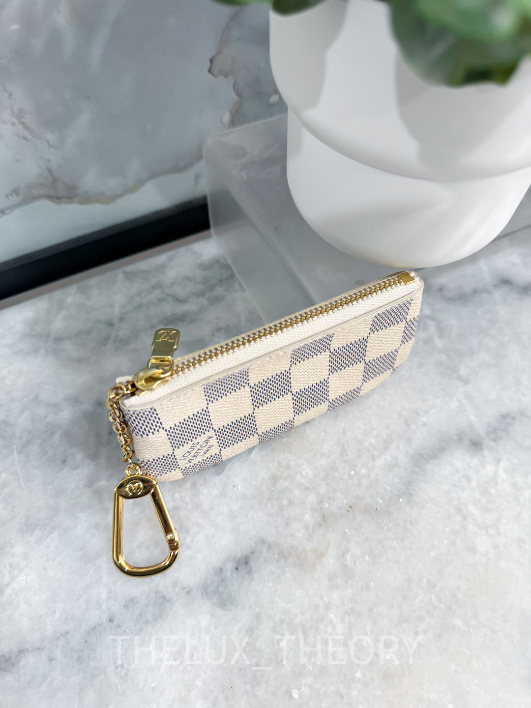 L.V. POCHETTE CLES DAMIER AZUR