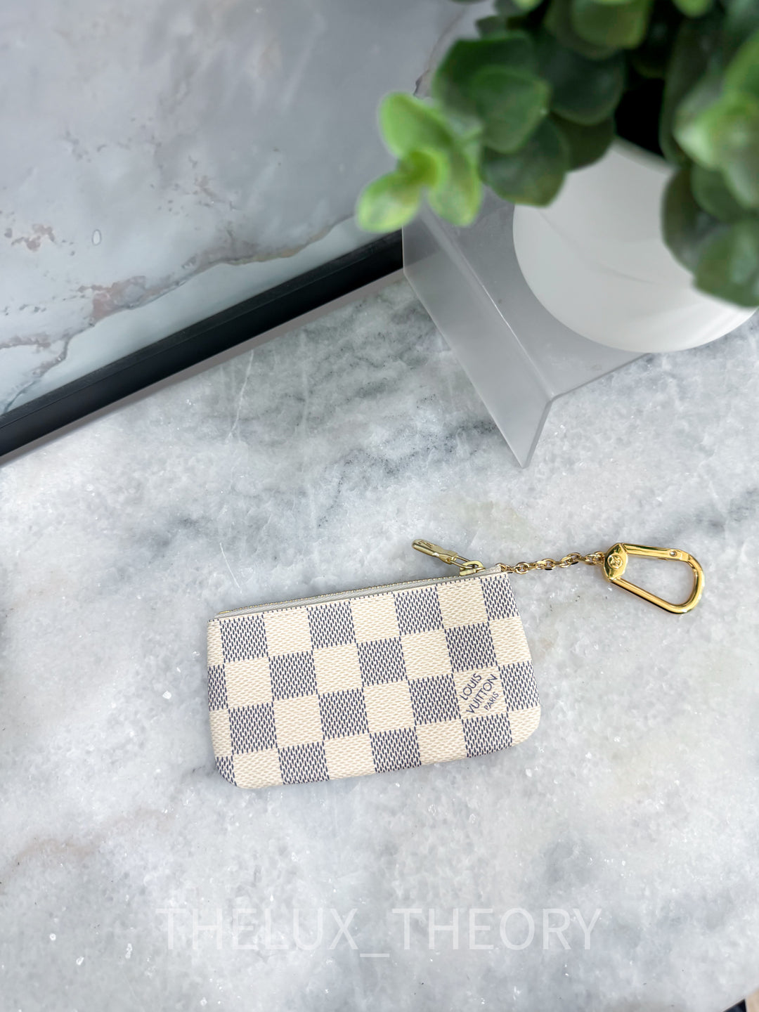 L.V. POCHETTE CLES DAMIER AZUR