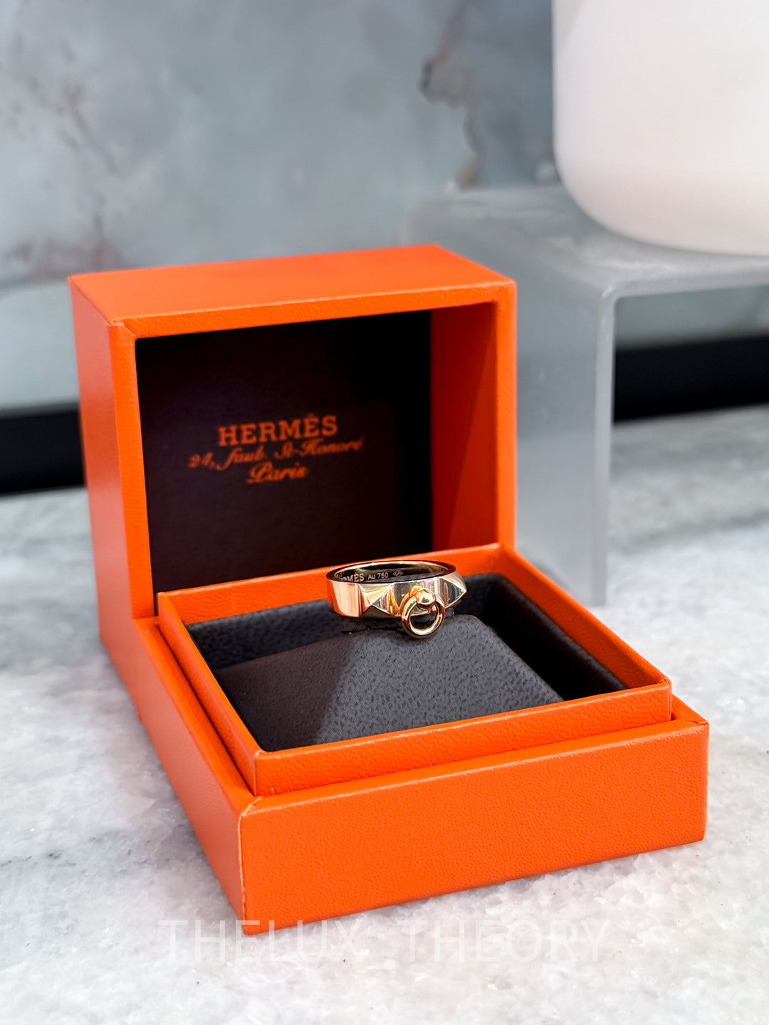 H COLLIER DE CHIEN (CDC) PM RING ROSE GOLD