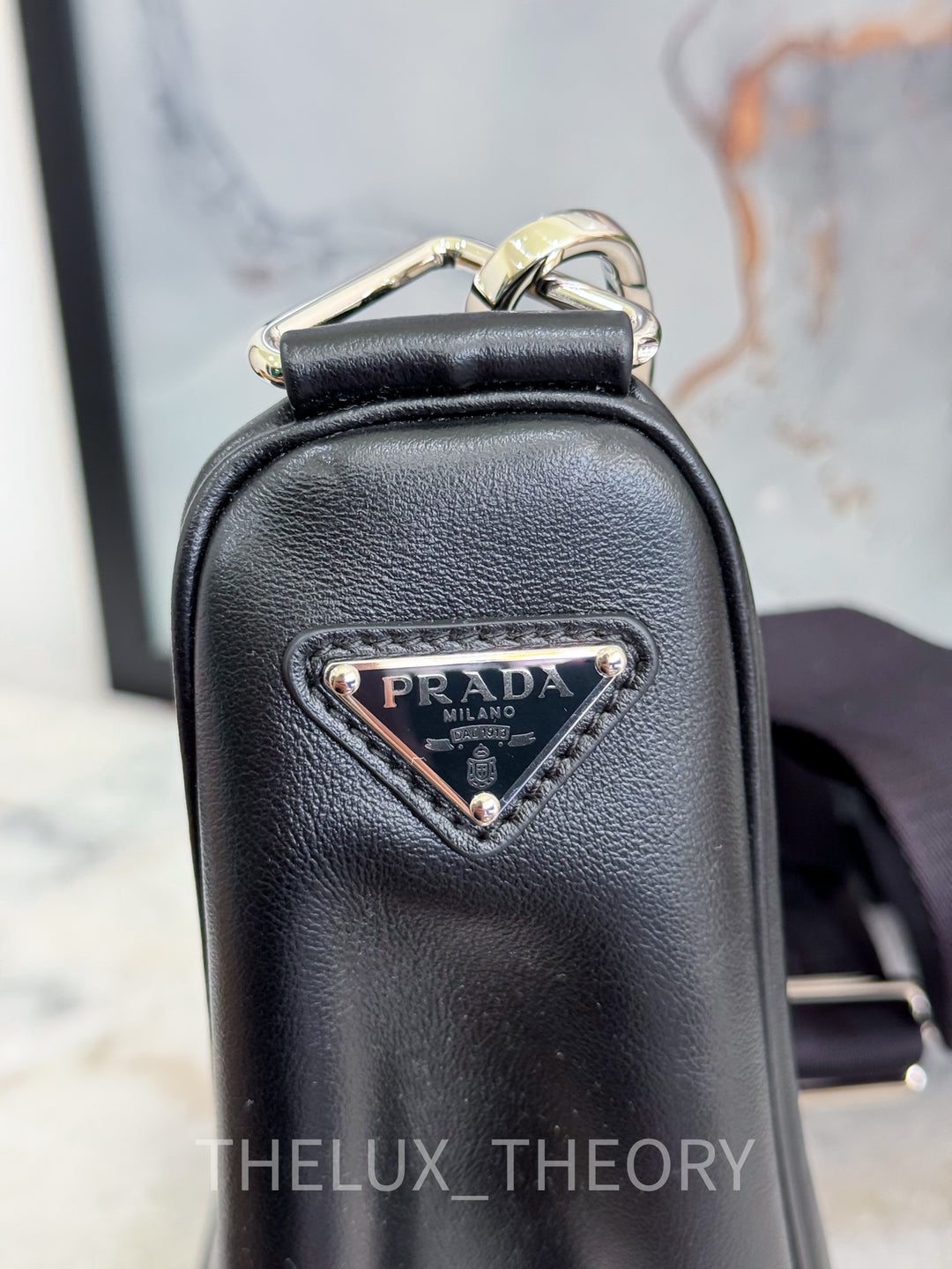 PRADA TRIANGLE BLACK CROSSBODY BAG