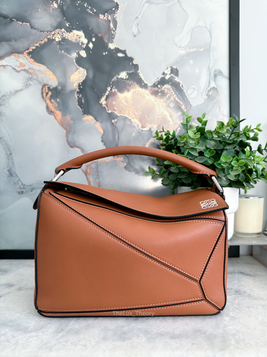 LOEWE SMALL PUZZLE TAN CLASSIC CALFSKIN 2019