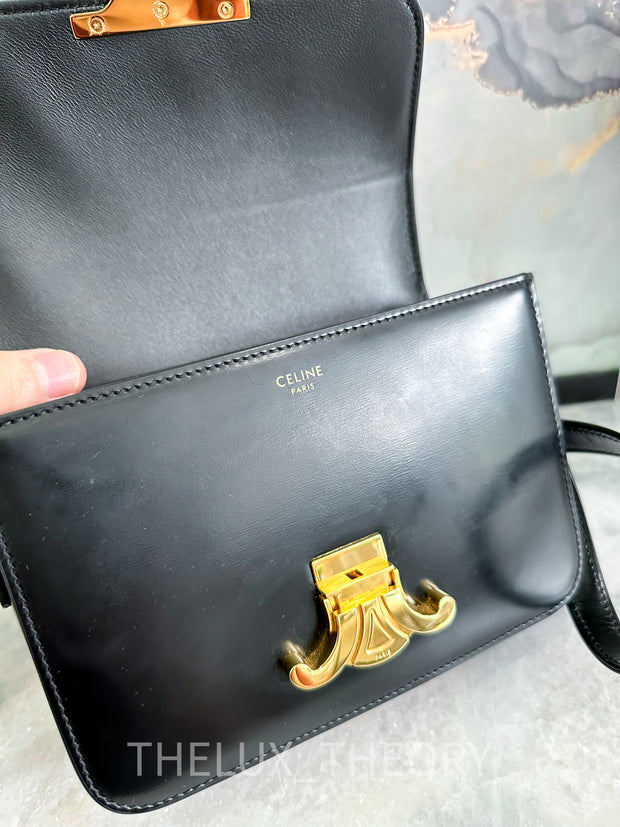 CELINE TEEN TRIOMPHE BOX BAG BLACK 2020 – THE LUX THEORY