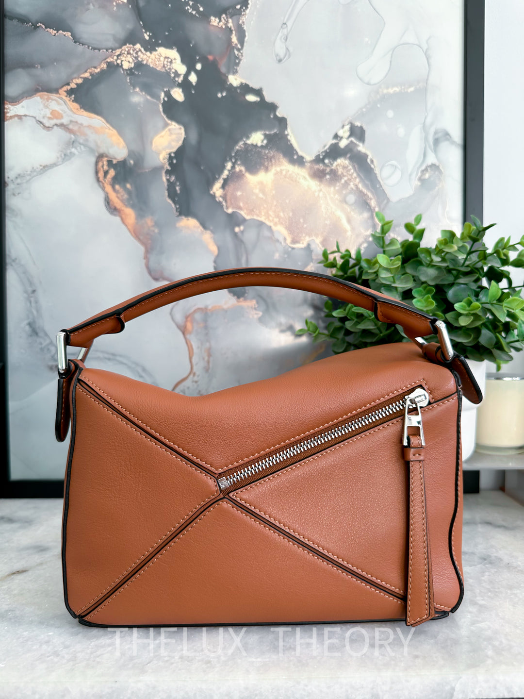 LOEWE SMALL PUZZLE TAN CLASSIC CALFSKIN 2019